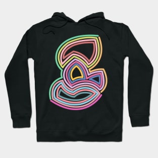 Bright Interlocking Lines Hoodie